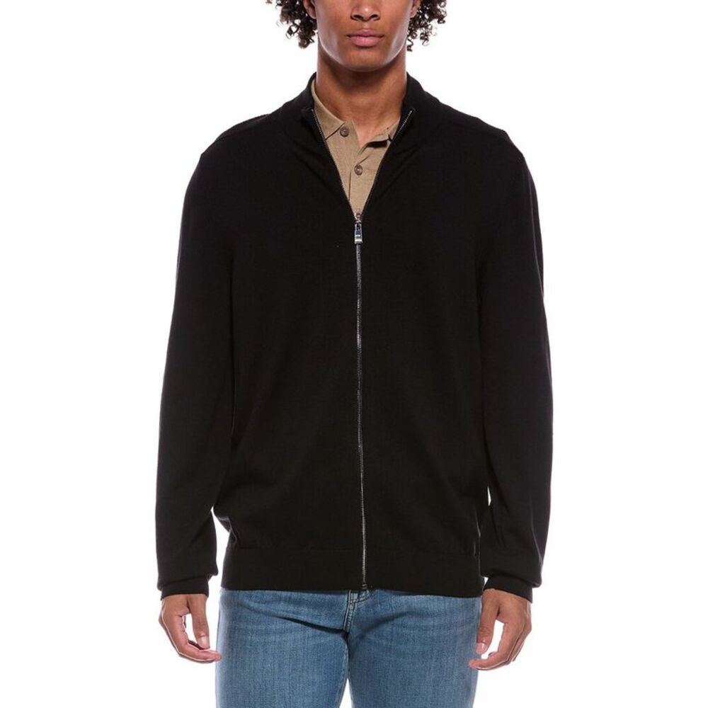Hugo Boss Mens Boss  Hopedro Wool-Blend Jacket, Black
